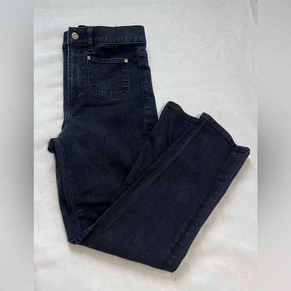 EXPRESS dark grey slim super high rise jeans​​​